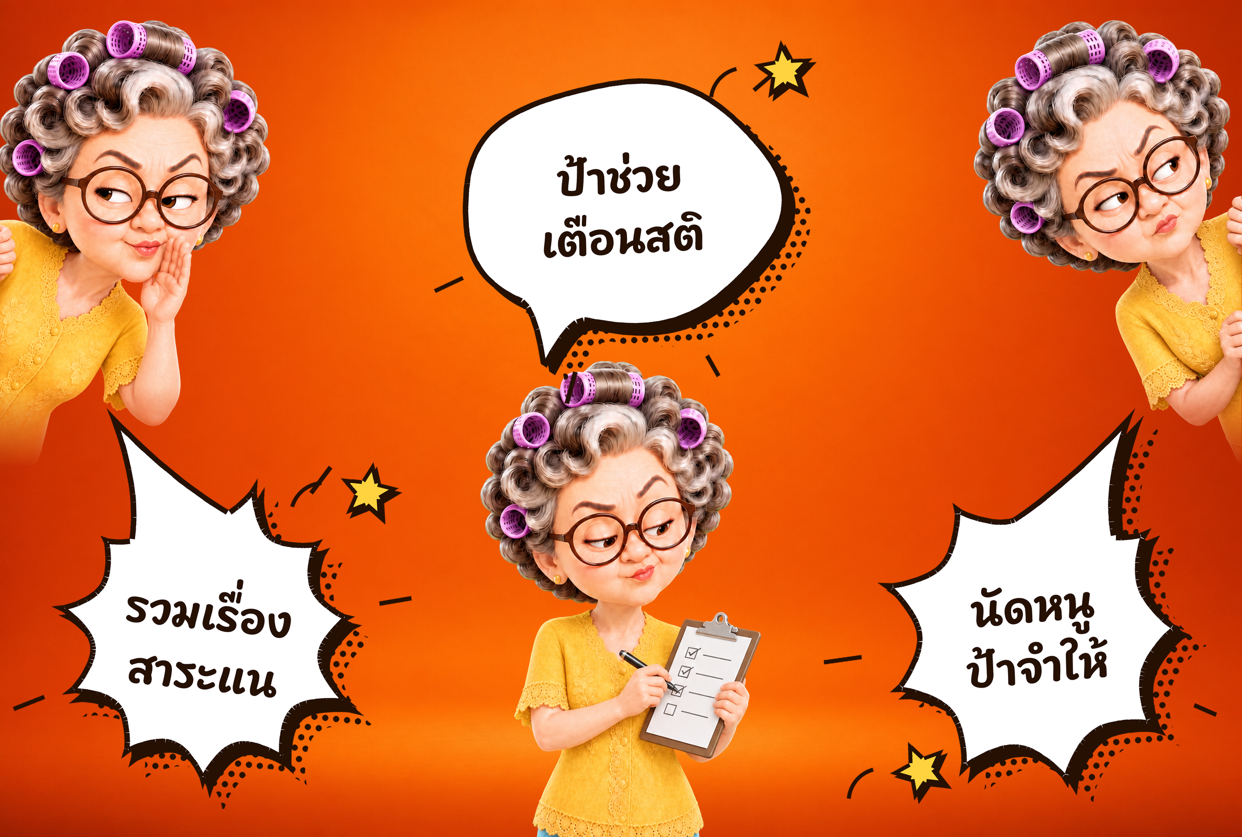Rich menu จริงของป้าข้างบ้านใน LINE